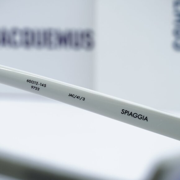 Jacquemus SPIAGGIA JAC/41 C3 Geometric Sunglasses - White/Blue - Picture 5 of 10